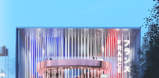 Le Pavillon France, à l'approche de l'Exposition universelle Osaka 2025